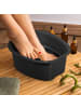 relaxdays Fußbadewanne in Schwarz - (B)33 x (H)15 x (T)38cm