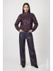 monari Kunstleder Wide-Leg-Hose in Dark Blue