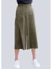 Alba Moda Culotte Hose mit weitem Beinverlauf in khaki