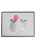 Mr. & Mrs. Panda Schreibtischunterlage Koala Luftballon ohne Spruch in Grau Pastell
