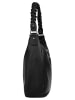 Samantha Look Handtasche echt Leder in schwarz