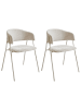 Beliani 2er-Set Esszimmerstuhl ALANSON in Beige
