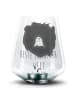 Mr. & Mrs. Panda Windlicht Glas Bär Königin mit Spruch in Transparent