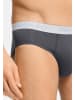 Hanro Slip / Unterhose Cotton Essentials in Charcoal art / smokey olive