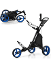 COSTWAY 3-Rad Golftrolley in Blau