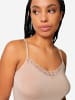 Skiny Spaghettitop Modal Lace in Beige