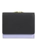DuDu Corsica Geldbörse RFID Schutz Leder 11 cm in black-lavander