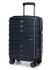 Wittchen Cabin case and cosmetic case with horizontal stripes in Navy Blue