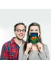 Mr. & Mrs. Panda Postkarte Fuchs Sterne Design ohne Spruch in Weiß