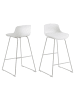 ebuy24 Barhocker Tina Weiß 2er Set