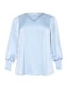 KAFFE curve Bluse langarm KChilla A-shape in Soft Chambray