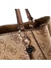 Guess Noelle Shopper Tasche 33 cm in latte logo-brown
