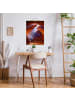 WALLART Stoffbild mit Posterleisten - Lichtspiel im Antelope Canyon in Orange