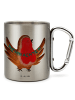 Mr. & Mrs. Panda Becher Rotkehlchen Weihnachten ohne Spruch in Silber