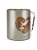 Mr. & Mrs. Panda Henkelbecher Otter Herz ohne Spruch in Silber