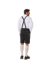 tectake Lederhose Jannis in schwarz