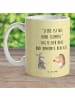 Mr. & Mrs. Panda Kaffeetasse Hase Igel mit Spruch in Gelb Pastell