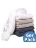Makian Mullwindel / Mulltuch 6er Pack 80 x 80 cm - Graphit in beige,grau