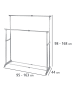 Wenko Kleiderständer Twin Bars in Chrom, Grau, Grau