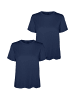 Vero Moda 2er Pack Basic T-Shirt VMPAULA in Dunkelblau-2