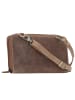 Greenburry Vintage Clutch Geldbörse RFID Schutz Leder 21 cm in brown