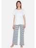 JOOP! Schlafanzug Oberteil Cosy in Offwhite