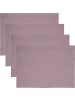 REDBEST Baumwolle Tischset 4er-Pack Tulsa in mauve
