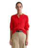 Marc O'Polo Cropped Oversize-Zip-Cardigan in Bright Red