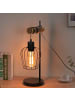 ZMH Tischleuchte 1-flammige E27 in Holz und Metall B 13cm