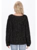 IZIA Women Cardigan in black multicolor