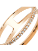 BALIA 333 Rosegold - 8 Karat Damen Ringe Doppel rose Fingerring 56 (17,8)