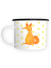 Mr. & Mrs. Panda Camping Tasse Einhorn Fuchs ohne Spruch in Weiß