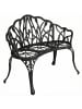 Outsunny Gartenbank in Schwarz 99L x 57B x 78H cm