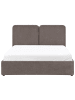 Beliani 3-tlg Doppelbett ARBOIS in Beige/Schwarz