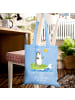 Mr. & Mrs. Panda Einkaufstasche Pinguin Surfer mit Spruch in Sky Blue