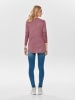 ONLY Langer Feinstrick Pullover Stretch Sweater ONLMILA in Rosa