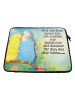Mr. & Mrs. Panda Laptoptasche Wellensittich Liebe Design mit Spruch in Weiß