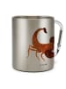 Mr. & Mrs. Panda Kaffeetasse Sternzeichen Skorpion ohne Spruch in Silber