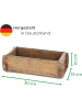 Novaliv Novaliv Holzkiste Vintage 30 x 15 x 10 cm Alte Ziegelform Holz EIN KAM in Braun
