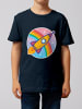 wat? Apparel T-Shirt Cartoon Rakete in Dunkelblau