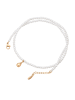 faina Women Necklace in Rose Gold White