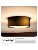 tectake Deckenleuchte Circum  40 x 15,5 cm , schwarz