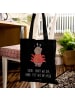 Mr. & Mrs. Panda Tasche Krebs Astrologie mit Spruch in Schwarz