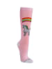 Yuhu Mädchen Kniestrümpfe 3er Pack mit Einhorn Motiv in Mehrfarbig