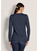 MADELEINE Langarm-Shirt mit gerafften Seiten in marine