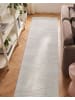 Beliani Läufer ONTAKE in Weiß - (W) 80 x (L) 300 cm