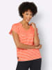 WITT WEIDEN Print-Shirt in orange-ecru-geringelt