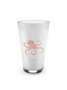 Mr. & Mrs. Panda Latte Macchiato Glas Tintenfisch ohne Spruch in Transparent