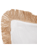 Beliani 2er-Set Dekokissen AGRIMONY in Beige/Schwarz