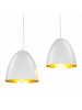 Licht-Erlebnisse Pendelleuchte (B)19 x (L)30 x (T)110 cm in Weiß Gold